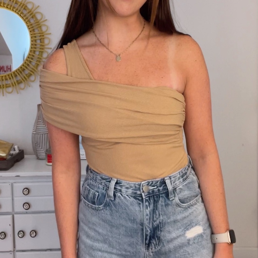 One Shoulder Bodysuit. Size S. Never Worn